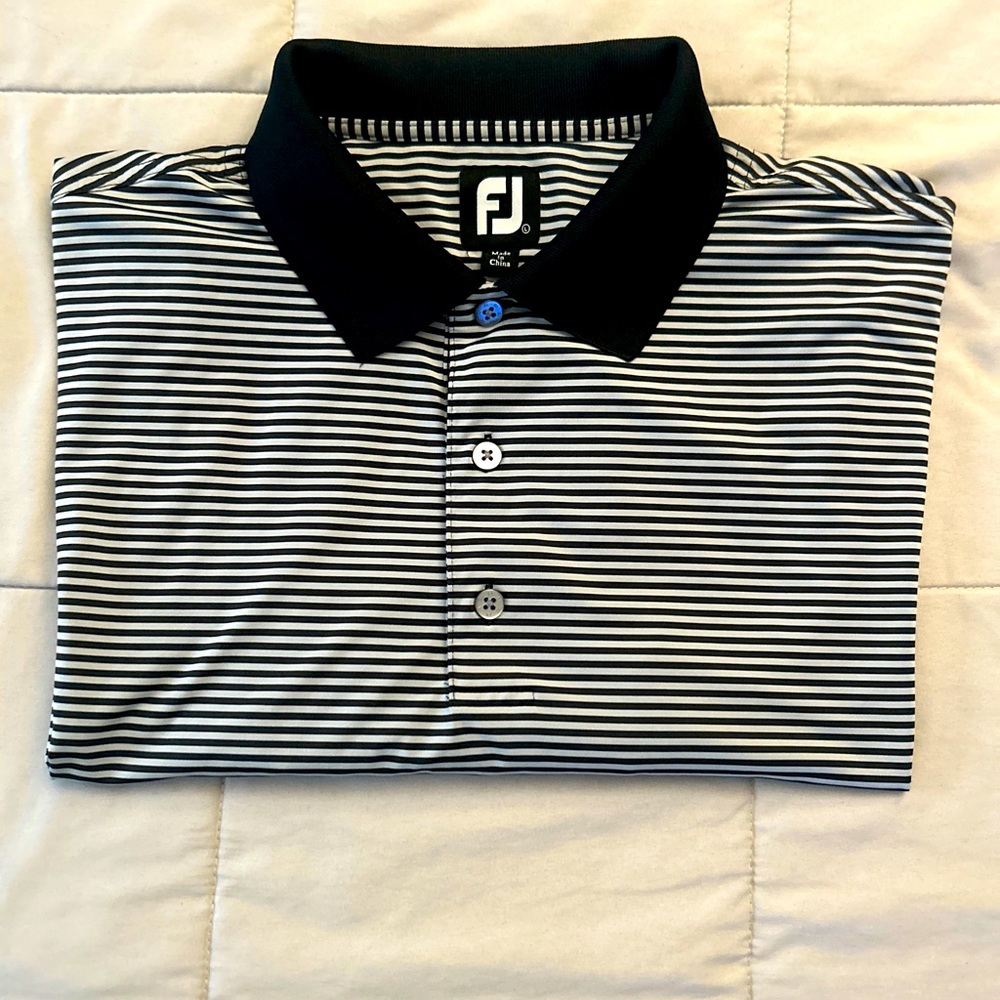Men’s Foot Joy Polo s Golf Shirt Short Sleeve Size L